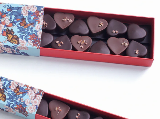 Votre box de chocolats pour la Saint Valentin, en vente chez Chapon