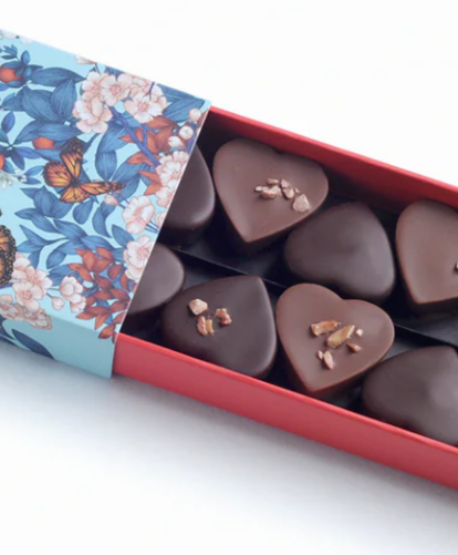 Coeur de Saint Valentin au chocolat